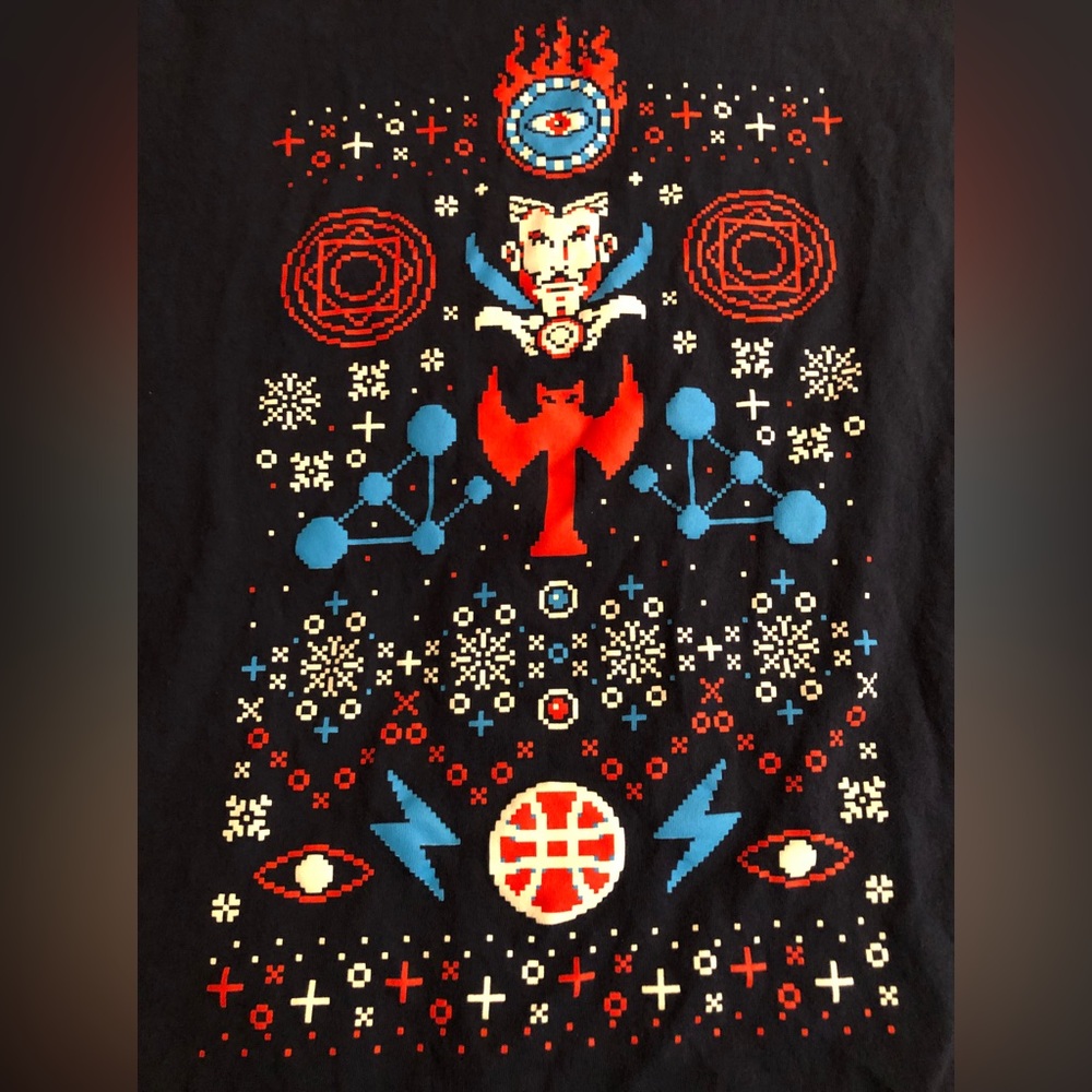 Marvel Doctor Strange Ugly Sweater Christmas 3XL T-shirt MCU Comics Xmas Batman